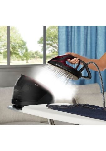 Tefal GV9230 Pro Express 2600 W 7.6 bar Durilium Airglide Autoclean Tabanlı Şok Buharlı Kazanlı Ütü Bordo