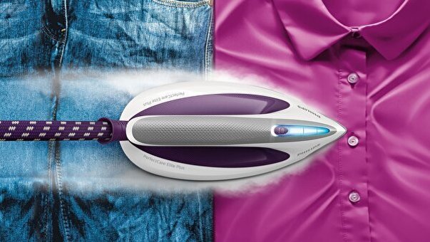 Philips Gc9665/30 2700 W 7.7 bar T-ionicGlide Tabanlı Şok Buharlı Kazanlı Ütü Mor