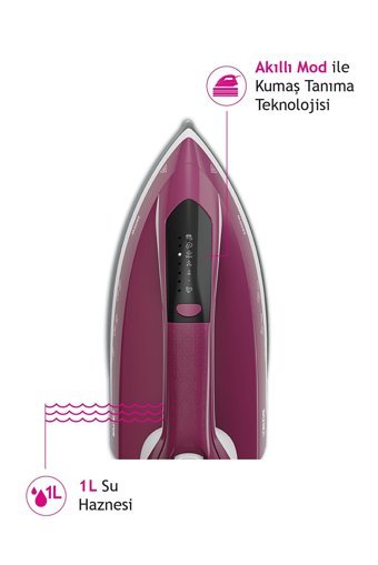 Altus Al 720 2600 W 6 bar Seramik Tabanlı Şok Buharlı Kazanlı Ütü Pembe