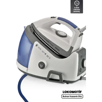 Goldmaster Gm-7612 2350 W 6 Bar Seramik Tabanlı Şok Buharlı Kazanlı Ütü Beyaz
