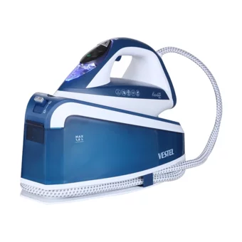 Vestel Kehribar 7800 3000 W 7.8 bar NanoCeramic Tabanlı Şok Buharlı Kazanlı Ütü Beyaz - Mavi