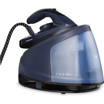 Homend Steamwork 1169H 2400 W 5 bar Yapışmaz Tabanlı Şok Buharlı Kazanlı Ütü Mavi