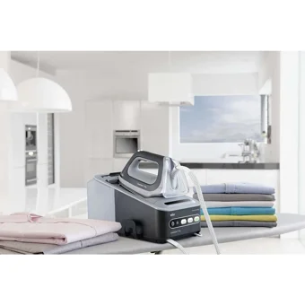 Braun 7056 Bk 2400 W 7.5 bar BackGlide Tabanlı Şok Buharlı Kazanlı Ütü Gri