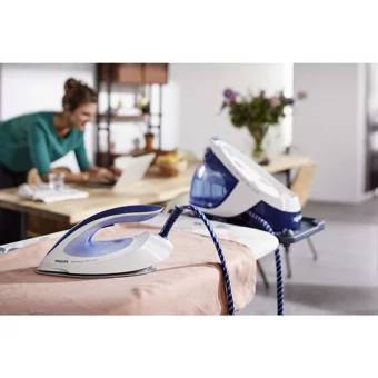 Philips GC8712/20 2600 W 6 bar SteamGlide Plus Tabanlı Şok Buharlı Kazanlı Ütü Mavi
