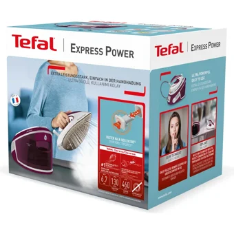 Tefal SV8061 2800 W 6.7 bar Durilium Airglide Autoclean Tabanlı Şok Buharlı Kazanlı Ütü Mor