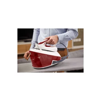 Tefal Antı-Calc Sv8030 2800 W 6.2 bar Durilium Airglide Tabanlı Şok Buharlı Kazanlı Ütü Kırmızı