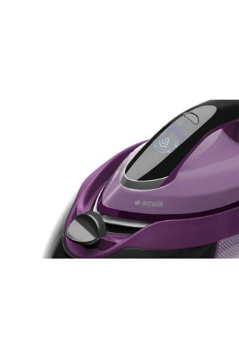 Arçelik Bku 9024 2400 W 6.8 Bar Cross Steam Pro Tabanlı Şok Buharlı Kazanlı Ütü Mor
