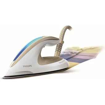 Philips GC9647/60 2400 W 7.3 bar T-ionicGlide Tabanlı Şok Buharlı Kazanlı Ütü Krem