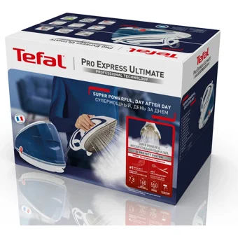 Tefal GV9570 Pro Express 2600 W 7.8 bar Durilium Airglide Autoclean Tabanlı Şok Buharlı Kazanlı Ütü Mavi
