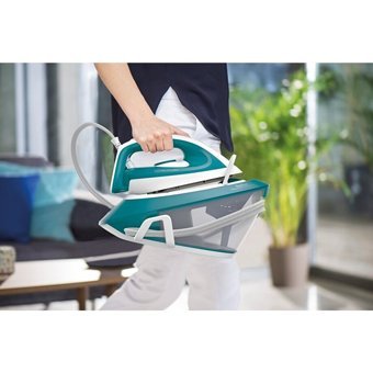 Tefal SV7111 2800 W 5.8 bar Xpress Glide Tabanlı Şok Buharlı Kazanlı Ütü Turkuaz