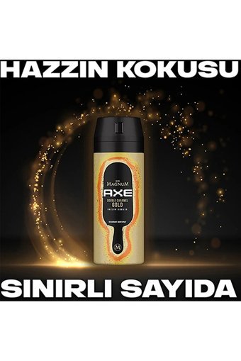 Axe Magnum Double Caramel Gold Pudrasız Ter Önleyici Sprey Erkek 2x150 ml