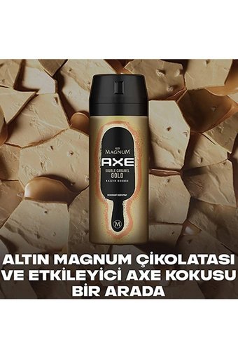 Axe Magnum Double Caramel Gold Pudrasız Ter Önleyici Sprey Erkek 2x150 ml