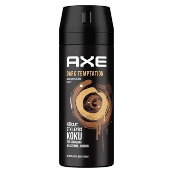 Axe Dark Temptation Pudrasız Ter Önleyici Sprey Erkek Deodorant 150 ml - Cep Parfümü Dark Temptation 17 ml