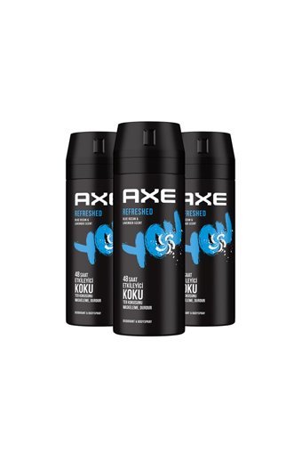 Axe You Refreshed Pudrasız Ter Önleyici Sprey Erkek 3x150 ml