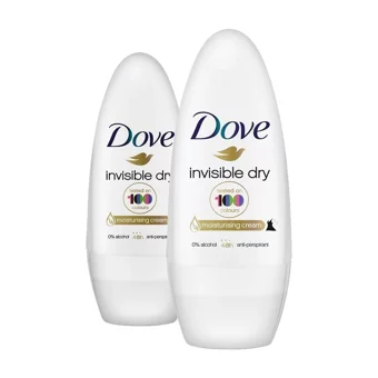 Dove Invisible Dry Pudrasız Ter Önleyici Antiperspirant Roll-On Kadın 2x50 ml