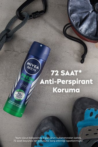 Nivea Fresh Sensation Pudralı Ter Önleyici Antiperspirant Sprey Erkek 150 ml