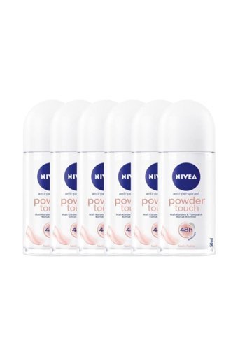 Nivea Powder Touch Pudralı Ter Önleyici Antiperspirant Roll-On Kadın 6x50 ml