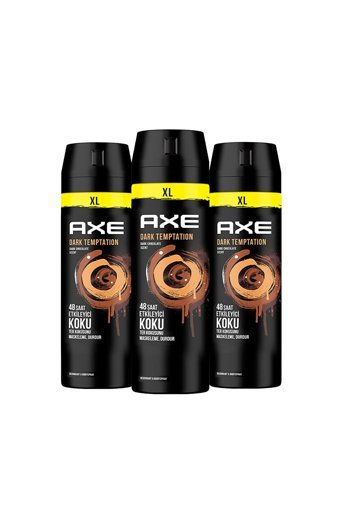 Axe Dark Temptation Pudrasız Ter Önleyici Sprey Erkek 3x200 ml
