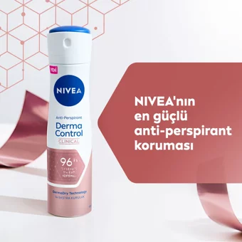 Nivea Derma Control Clinical Pudralı Ter Önleyici Antiperspirant Sprey Kadın 150 ml