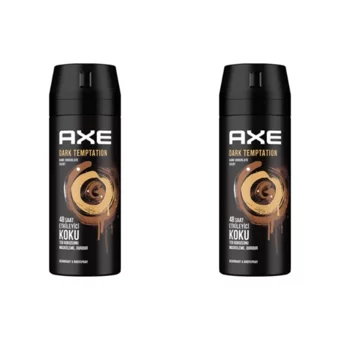 Axe Dark Temptation Pudrasız Ter Önleyici Sprey Erkek 2x150 ml