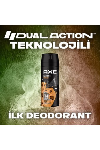 Axe Leather & Cookies Pudrasız Ter Önleyici Sprey Erkek 4x150 ml