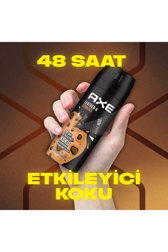 Axe Leather & Cookies Pudrasız Ter Önleyici Sprey Erkek 4x150 ml