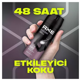 Axe Black Night Pudrasız Ter Önleyici Sprey Erkek 3x150 ml