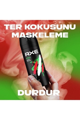 Axe Apollo - Africa - Dark Temptation - Epic Fresh - Leather&Cookies Pudrasız Ter Önleyici Sprey Erkek 4x150 ml
