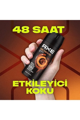 Axe Apollo - Africa - Dark Temptation - Epic Fresh - Leather&Cookies Pudrasız Ter Önleyici Sprey Erkek 4x150 ml