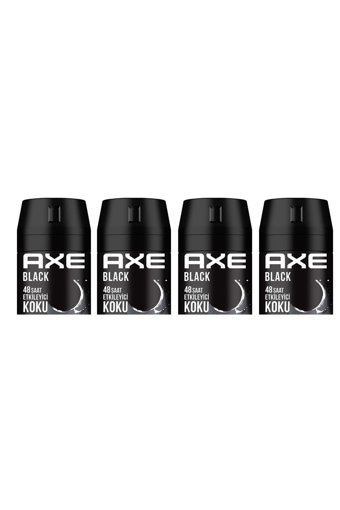 Axe Black Pudrasız Ter Önleyici Sprey Erkek 4x150 ml
