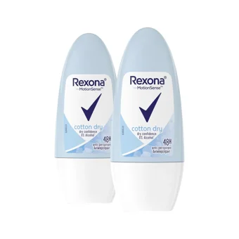 Rexona Cotton Dry Pudralı Ter Önleyici Roll-On Kadın 2x50 ml