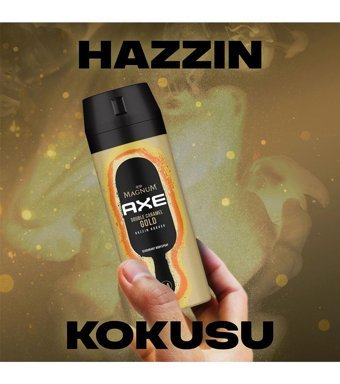 Axe Magnum Double Caramel Gold Pudralı Ter Önleyici Sprey Erkek 150 ml