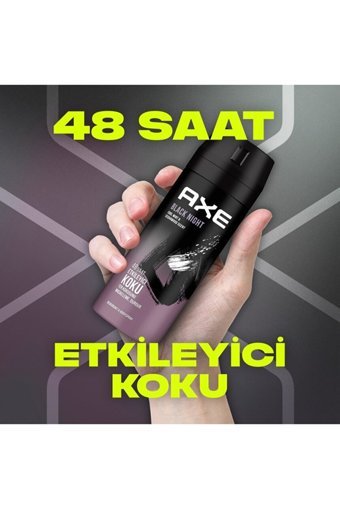 Axe Black Night Pudrasız Ter Önleyici Sprey Erkek 150 ml