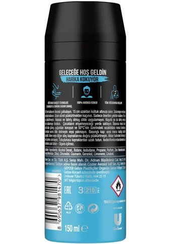 Axe Ice Chill Pudrasız Ter Önleyici Sprey Erkek 3x150 ml