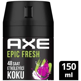 Axe Epic Fresh Pudrasız Ter Önleyici Sprey Erkek 2x150 ml