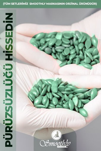 Smoothly 1+1 Boncuk Ağda Makinesi + Azulen Boncuk Ağda + Karınca Yağı + 4xTemizleme Mendiil