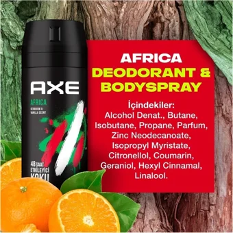 Axe Africa Pudrasız Ter Önleyici Sprey Erkek 6x150 ml