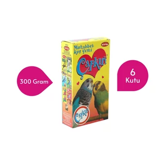 Energy Çapkın Kabuklu Sade Muhabbet Kuşu Yemi 6x300 gr