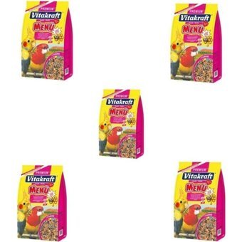 Vitakraft Premium Menü Jod Vital Kabuklu Ballı Vitaminli Papağan Yemi 5x1 kg