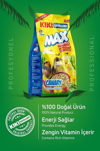 Kiki Excellent Max Menu Kabuklu Karışık Vitaminli Kanarya 500 Yemi gr