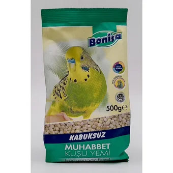 Bonisa Kabuksuz Karışık Vitaminli Muhabbet Kuşu Yemi 500 gr
