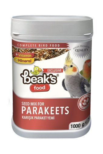 Beaks Kabuklu Karışık Vitaminli Papağan Yemi 8x750 gr