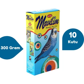 Energy Mavilim Kabuklu Sade Vitaminli Muhabbet Kuşu Yemi 10x300 gr