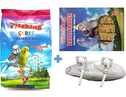 Vitaking Kabuklu Sade Vitaminli Muhabbet Kuşu Yemi 1 kg