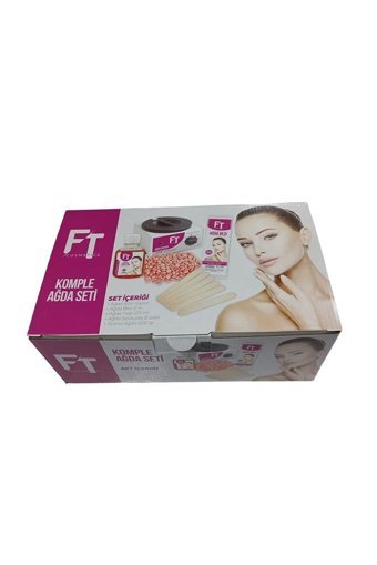 Ft 1+1 Boncuk Ağda Makinesi + Pudralı Boncuk Ağda + Spatula + Ağda Bezi + Temizleme Yağı