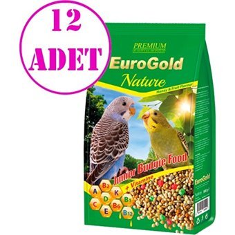 Eurogold Kabuksuz Ballı Vitaminli Yavru Muhabbet Kuşu Yemi 12x500 gr