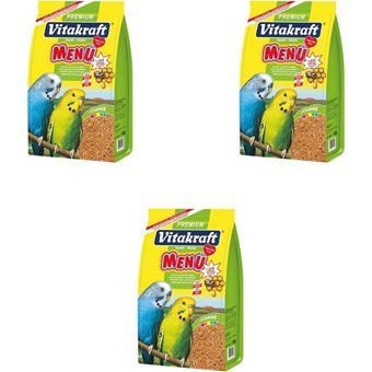 Vitakraft Vital Menu Kabuklu Ballı Vitaminli Muhabbet Kuşu Yemi 3x1 kg