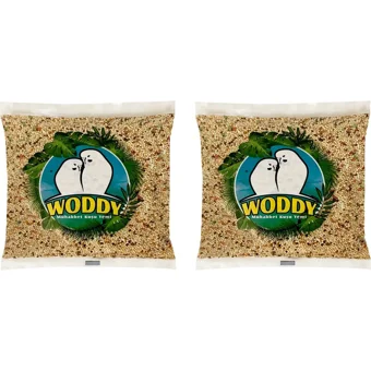 Woddy Kabuklu Karışık Muhabbet Kuşu Yemi 2x500 gr