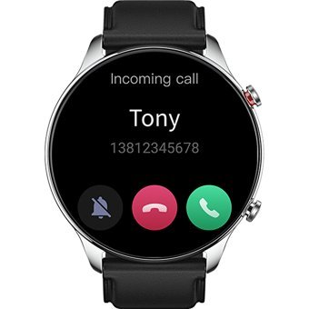 Amazfit GTR 2 Android-iOS Su Geçirmez 47 mm Deri Kordon Yuvarlak Unisex Akıllı Saat Siyah