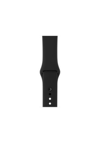 Apple Watch Series 3 Apple Uyumlu WatchOS Su Geçirmez 42 mm Kauçuk Kordon Kare Unisex Akıllı Saat Siyah
